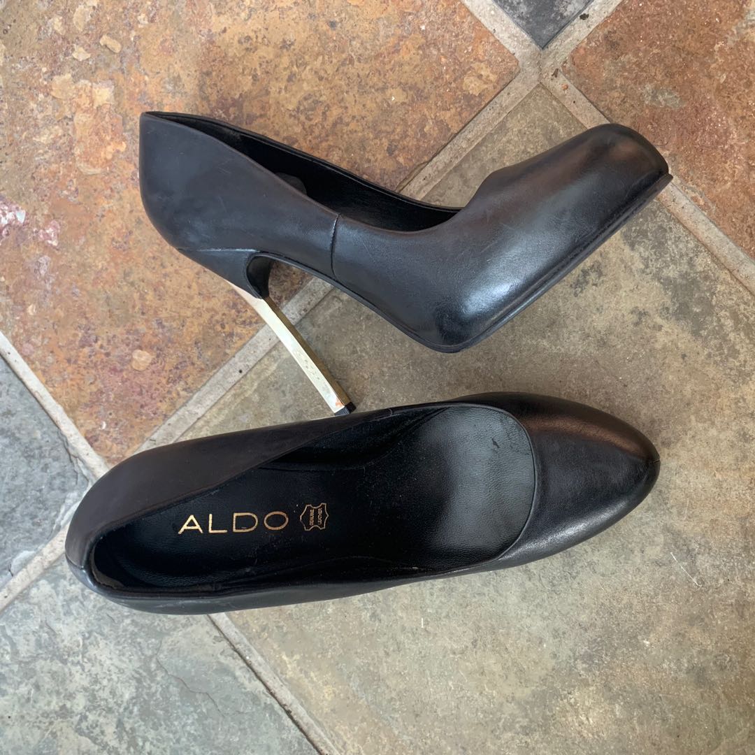 aldo black high heels