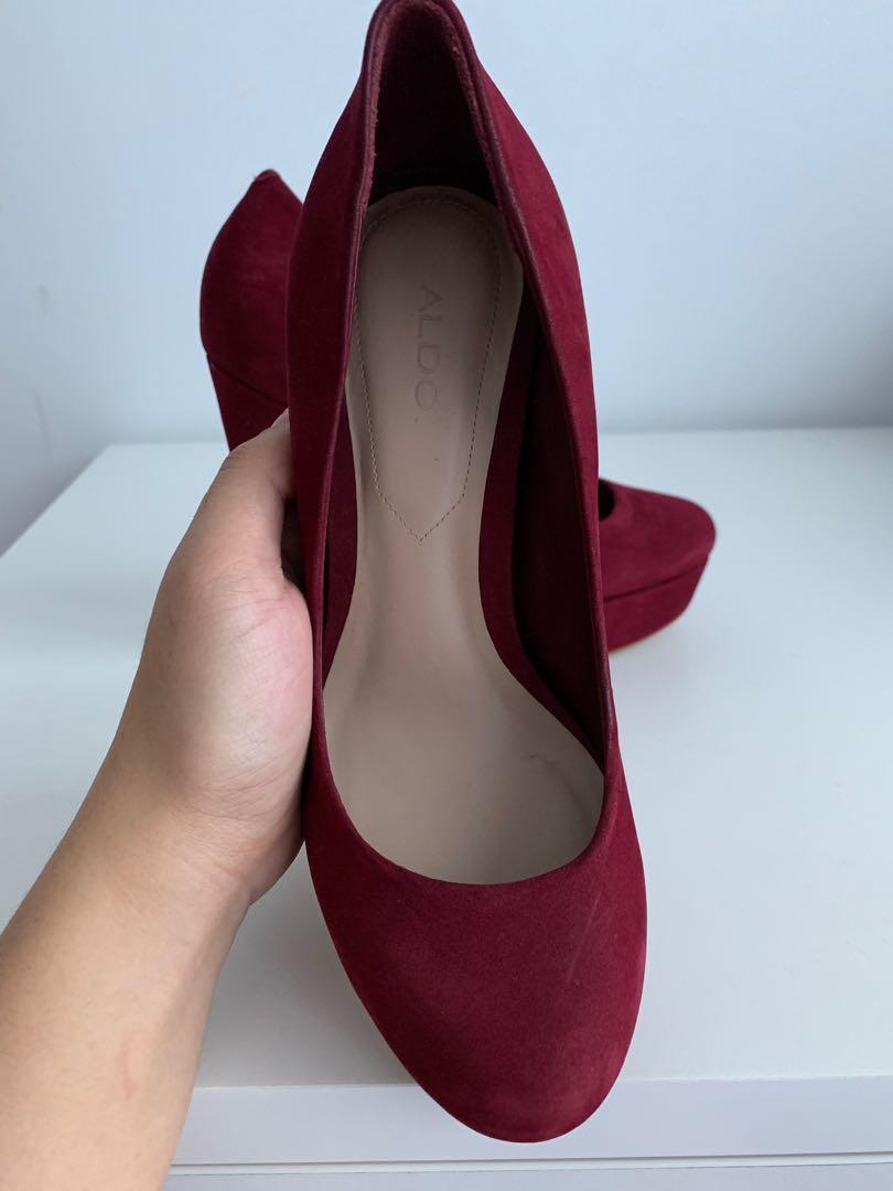 Aldo clearance suede heels