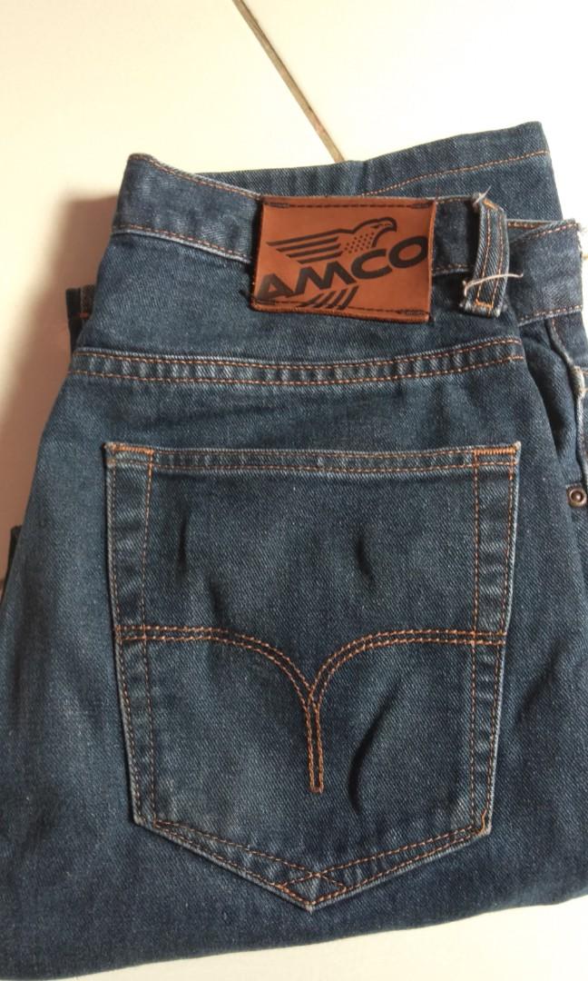 Amco Blue Jeans, Fesyen Pria, Pakaian 