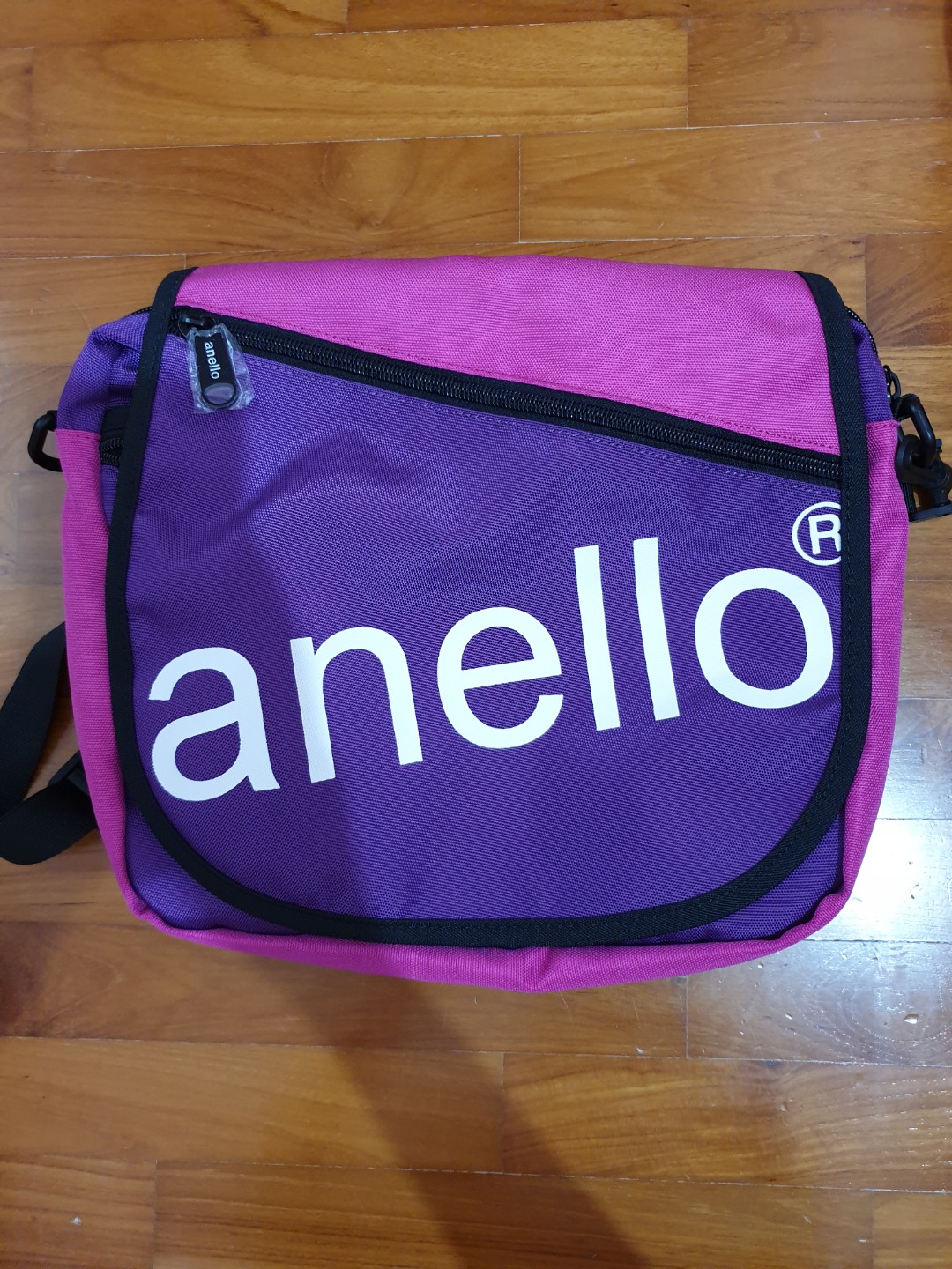 Anello Sling Bag Cross Body Crossbody Purple Pink, Women's Fashion
