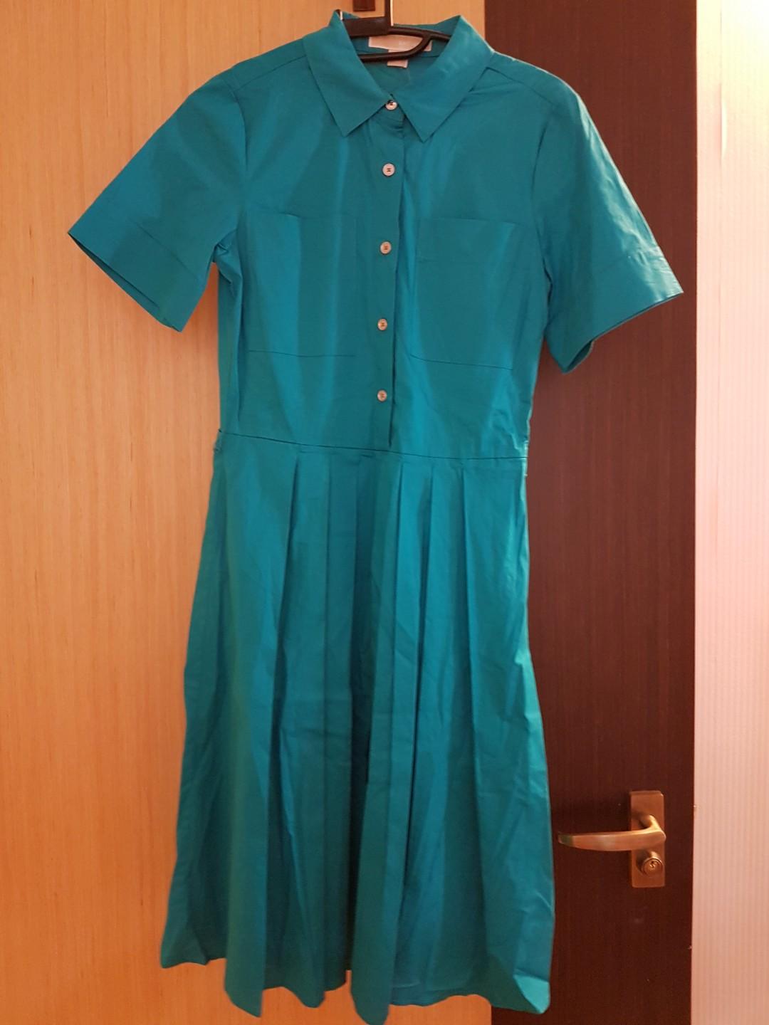 michael kors tile blue dress