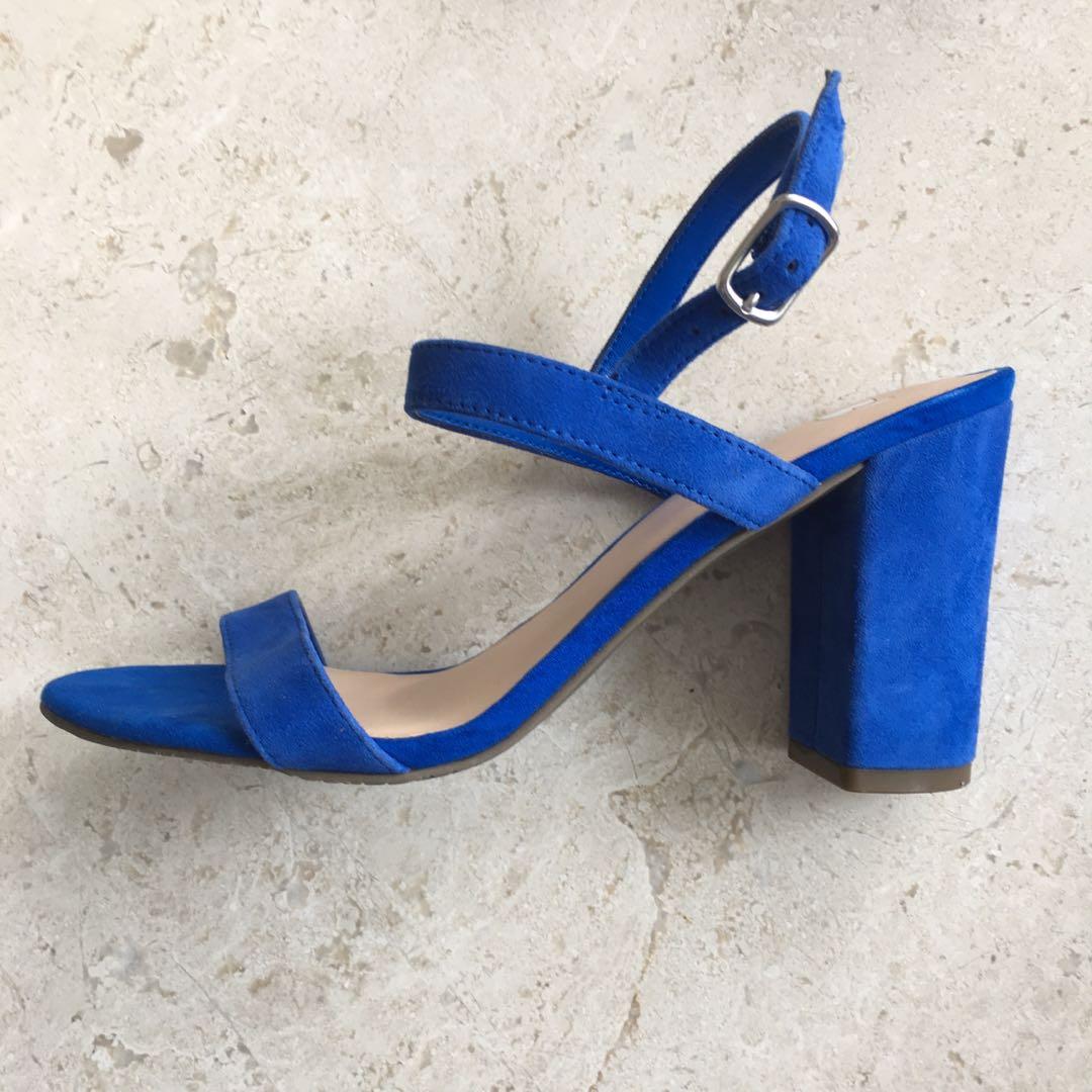 blue 3 inch heels