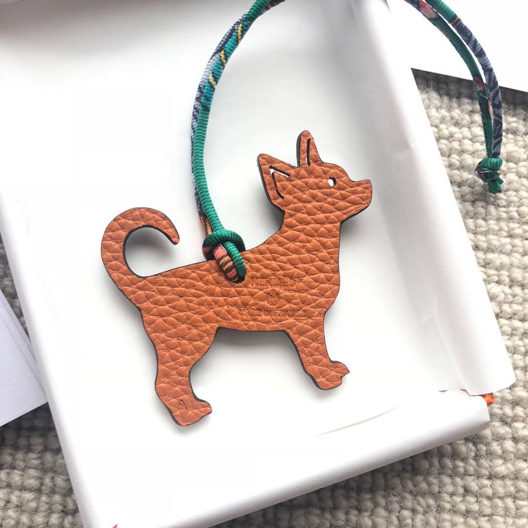 直販純正 HERMES petit h Charm Dog エルメス 犬チャーム www.m