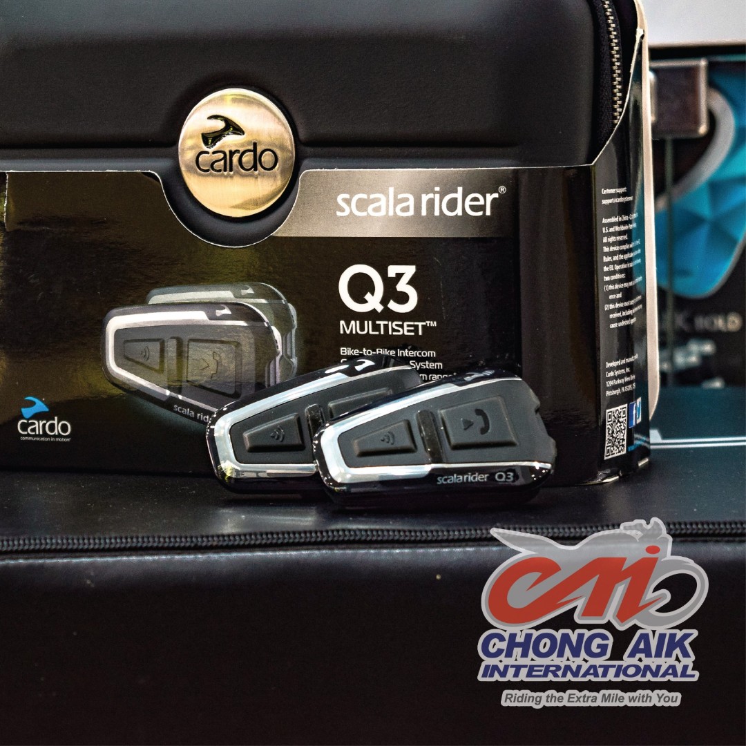 CARDO Scala Rider Q3 Duo, Motorcycles, Motorcycle Accessories on Carousell