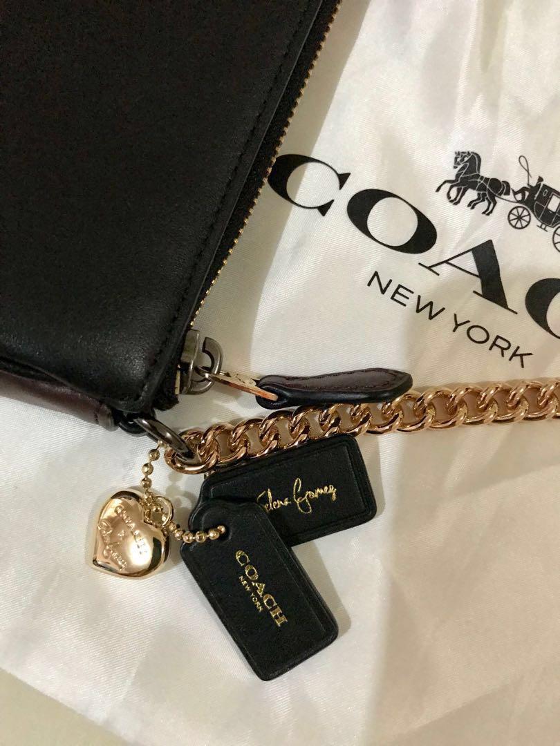 COACH Selena Grace Nolita Wristlet 19 (Li/Selena White) Wristlet ($150)  ❤ liked on Polyvore featuring bags, handbags, clutches, …