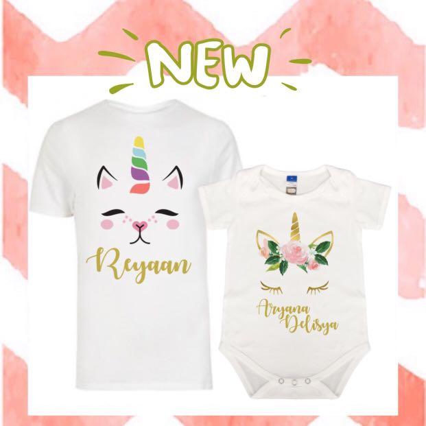 Custom Unicorn T Shirt Baby Romper Babies Kids Babies Apparel