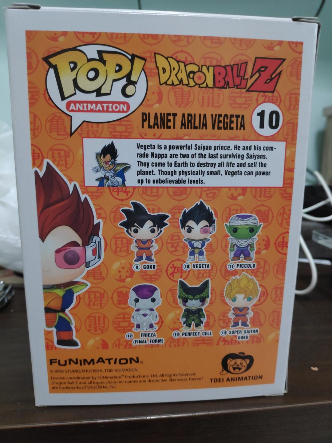 Funko Pop Arlia Vegeta Custom Dragon Ball Z, Hobbies & Toys