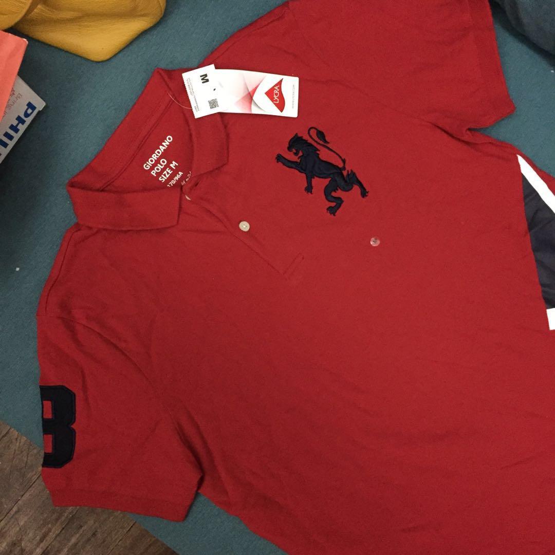 Giordano red polo shirt 2025