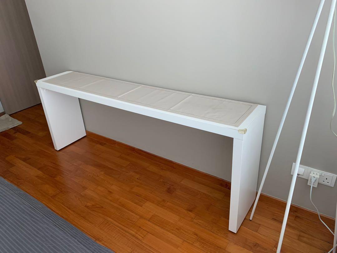 ikea beautiful white console table furniture home living furniture tables sets on carousell