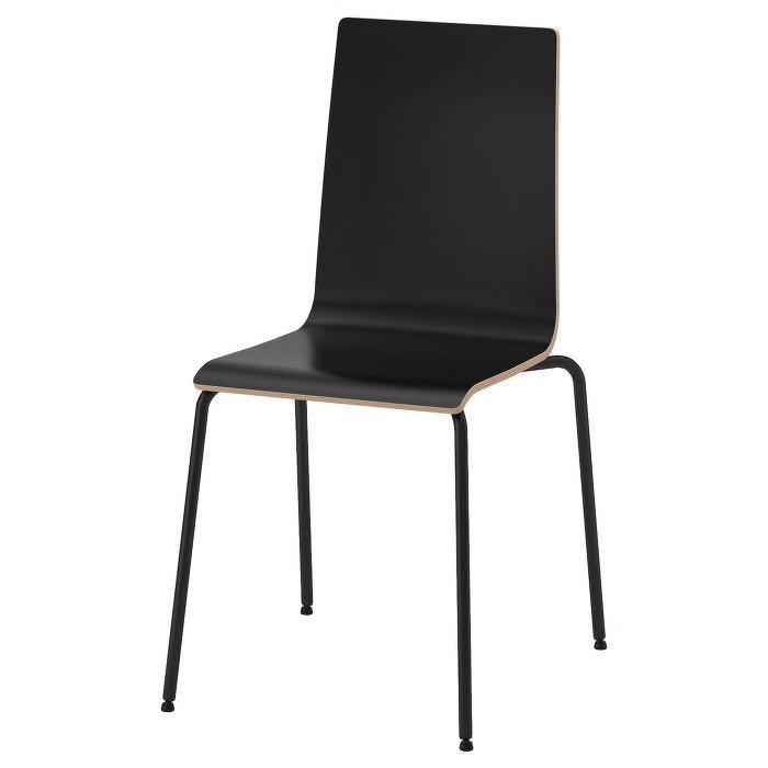 Ikea Martin Dining Chair Black Stackable Furniture Tables Chairs On Carousell