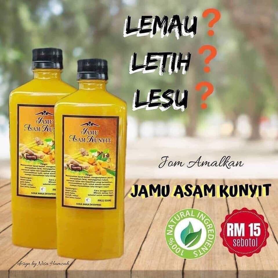 Jamu Asam Kunyit Health Beauty Skin Bath Body On Carousell