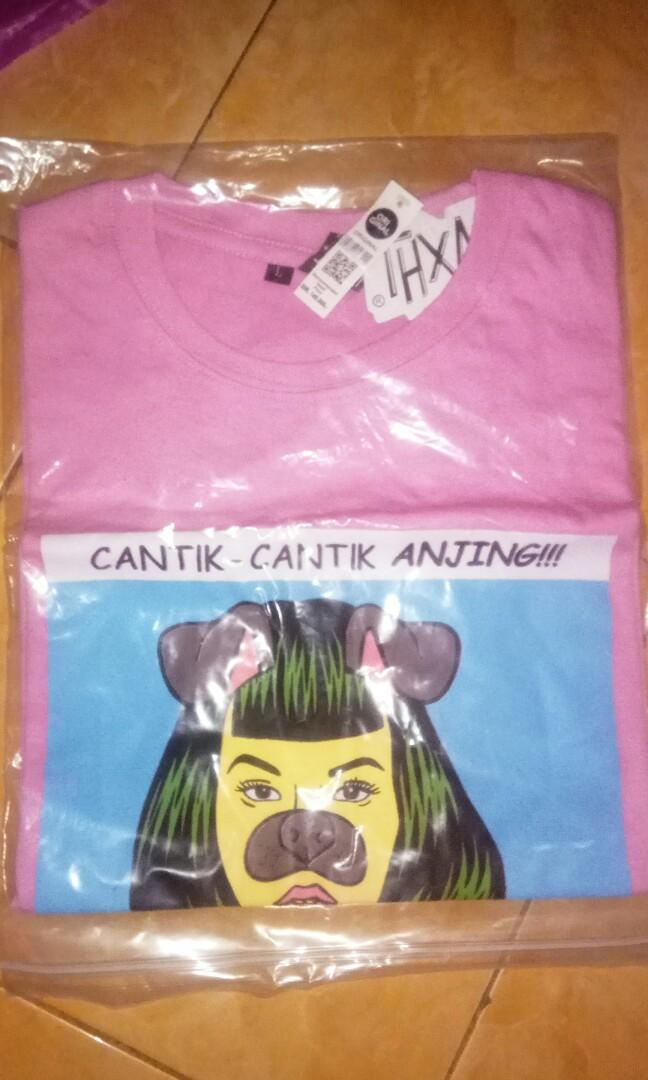 Kaos Distro Thxnsmn Cantik Cantik Anjing Olshop Fashion Olshop
