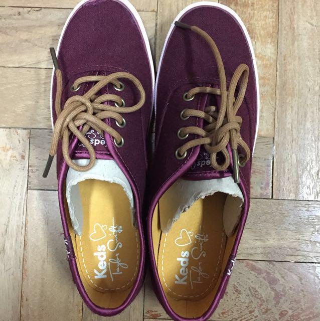 maroon keds shoes