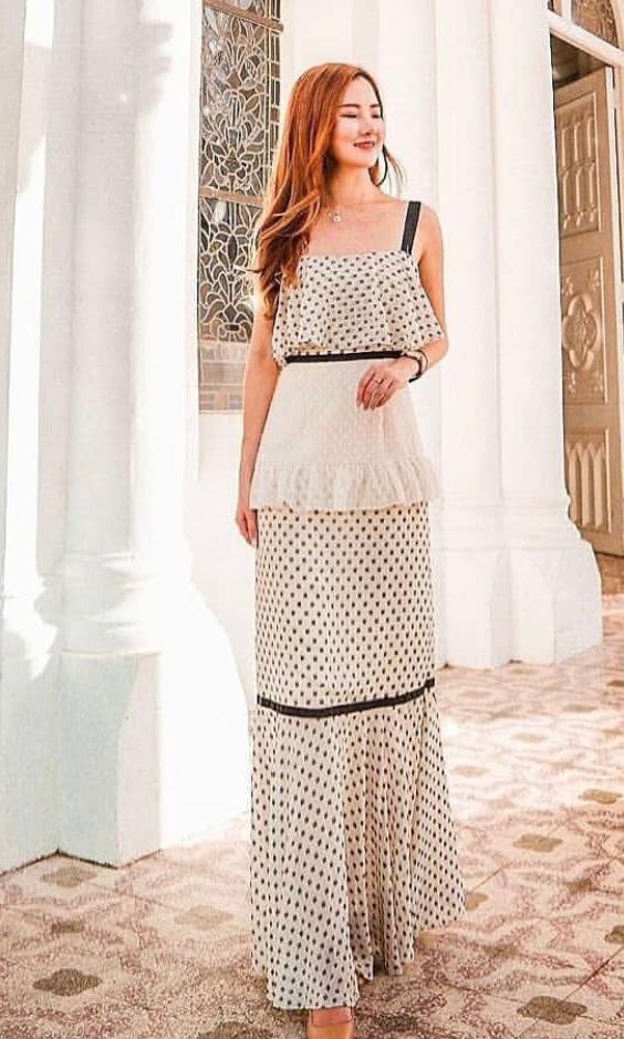 Aurora layered sales ruffle dress