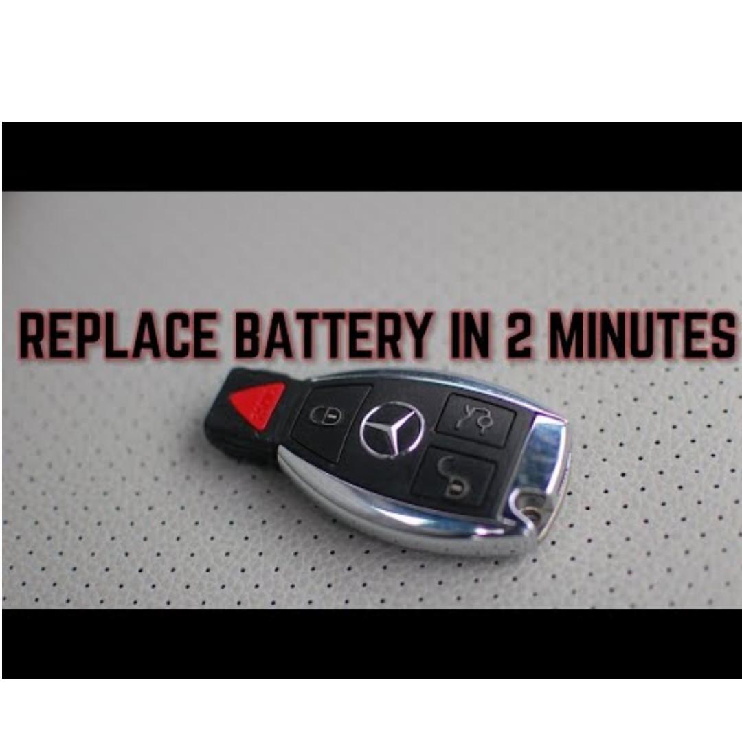 Mercedes Key Battery Replacement for A B C E S Class w204 w205 w212