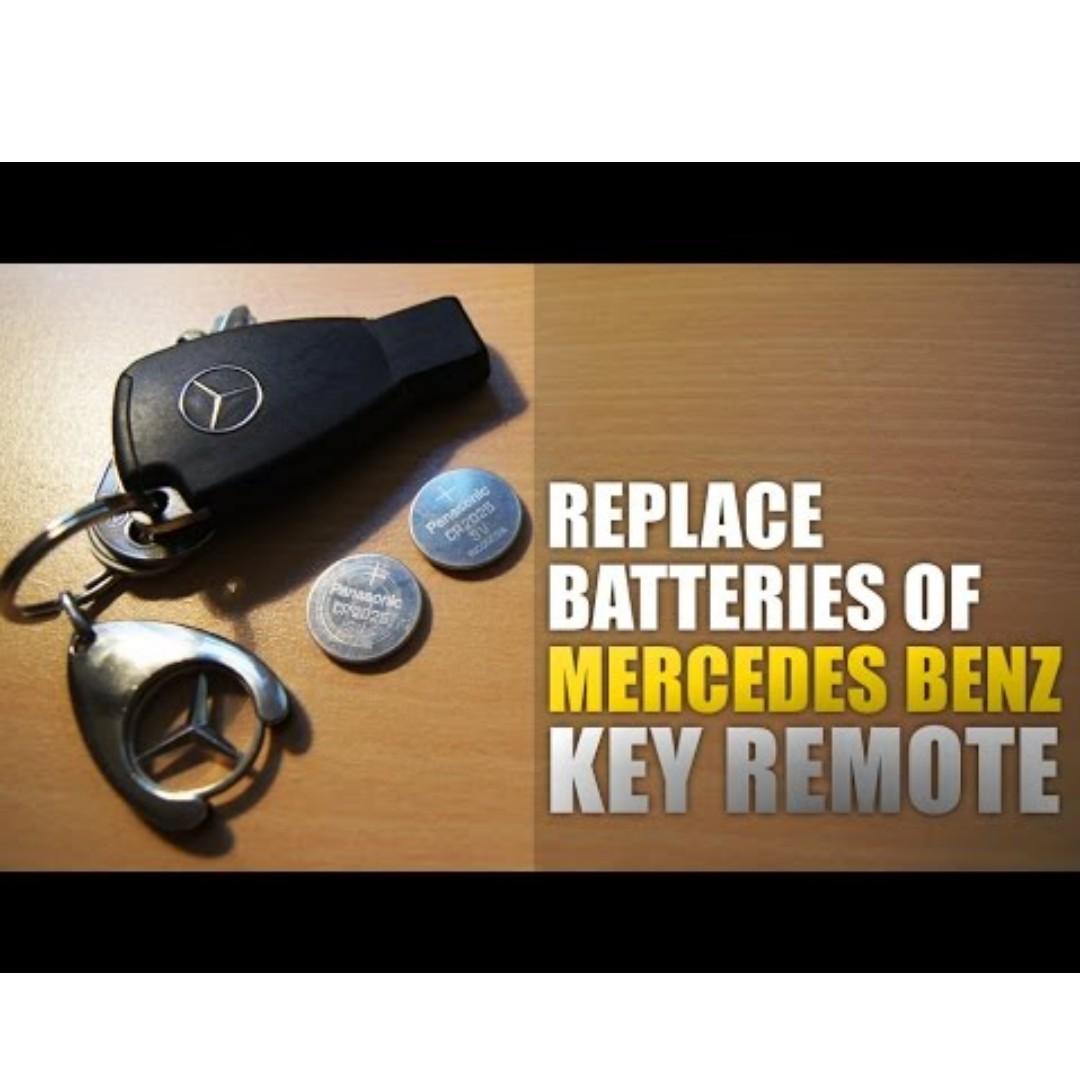 Mercedes Key Battery Replacement for A B C E S Class w204 w205 w212
