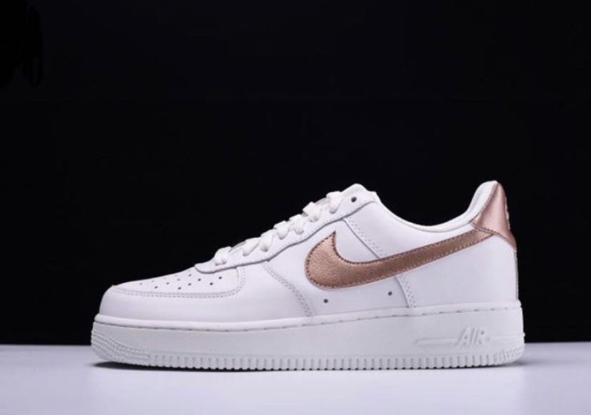 white air force gold tick