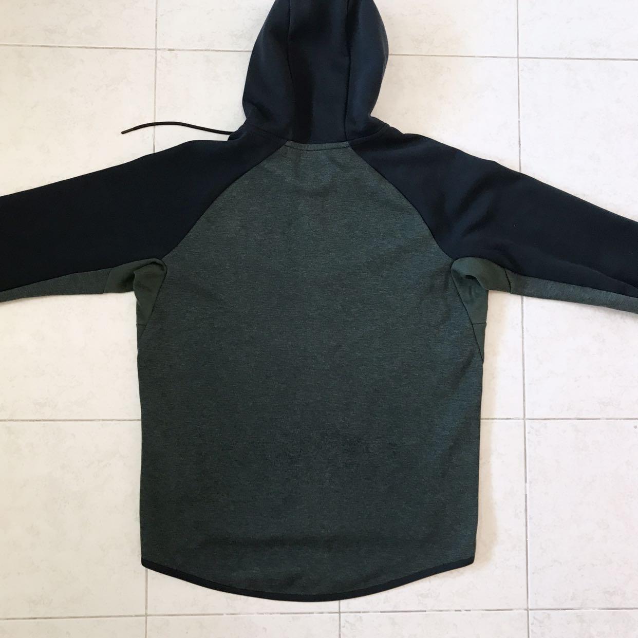 nike tech fleece windrunner hoodie green