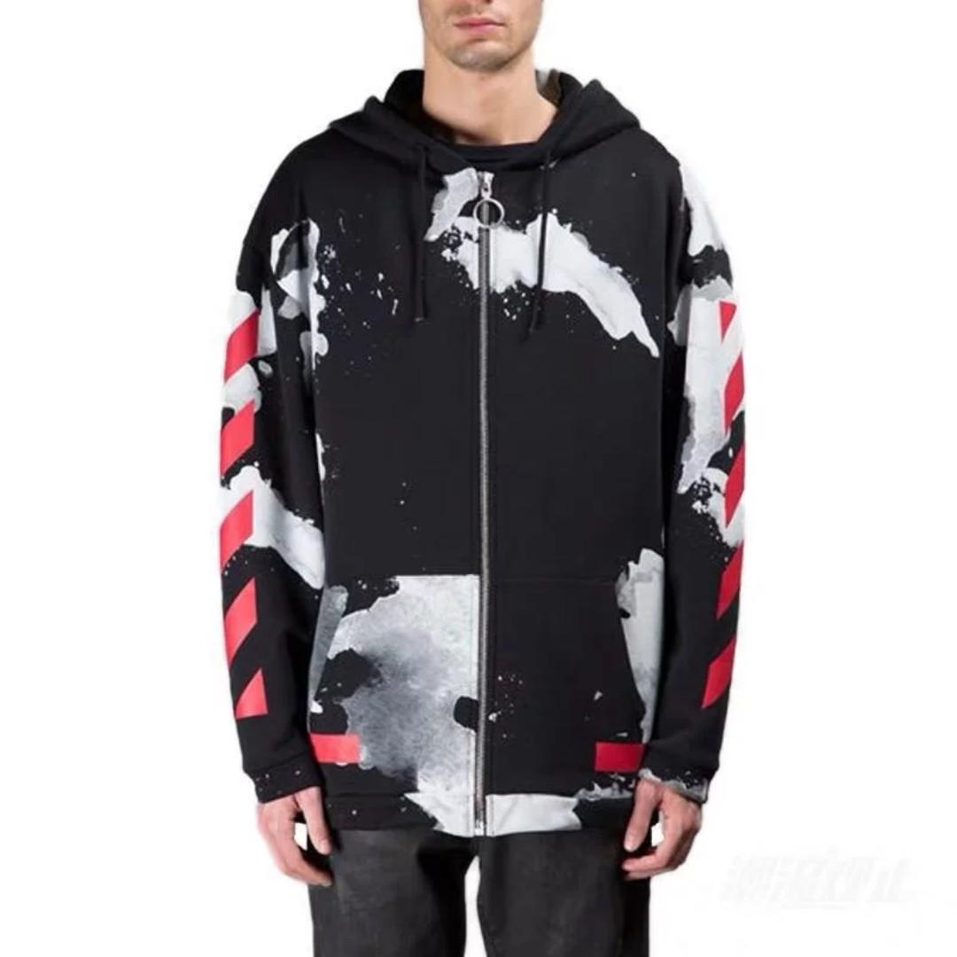off white liquid hoodie