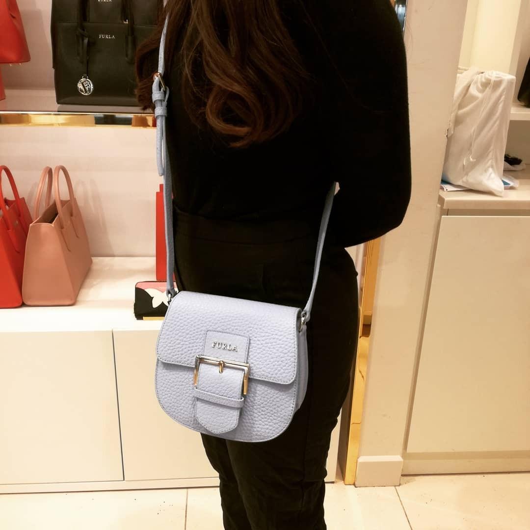 Furla flo mini crossbody saddle new arrivals