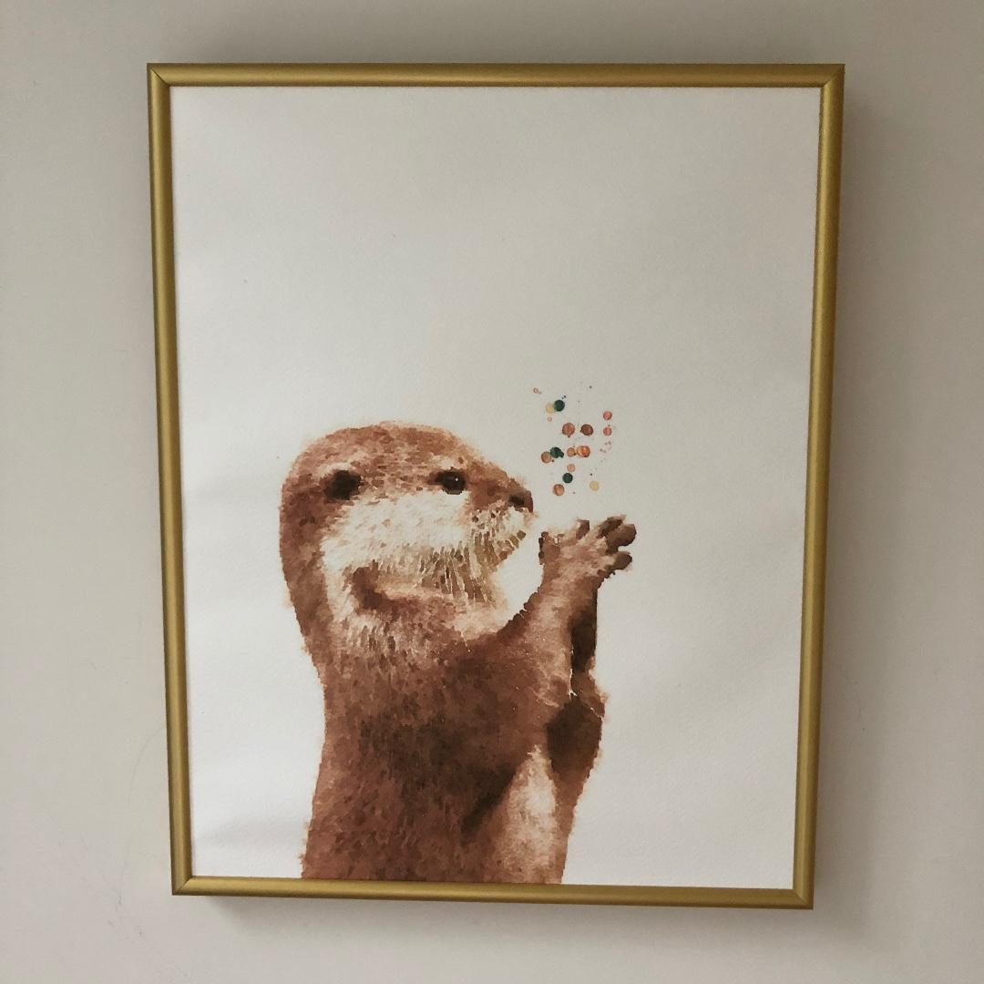 Otter Painting Very Cute 手作 自家設計 藝術品 Carousell