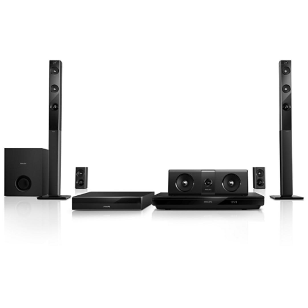 Blu ray home theater system with wireless rear speakers clearance