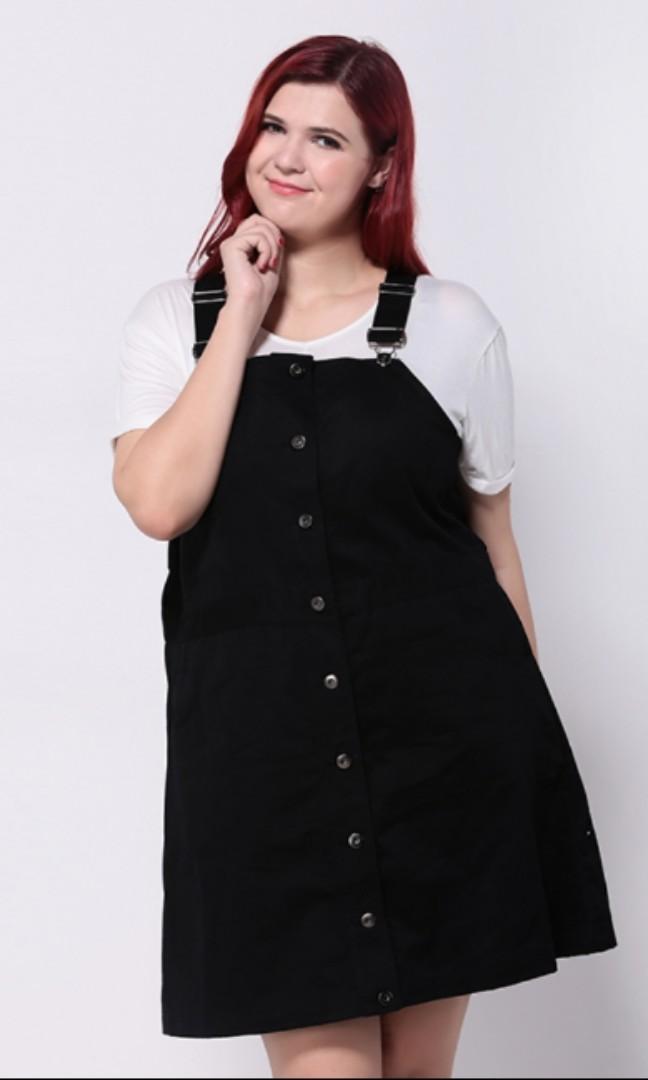 Plus size black deals button up skirt