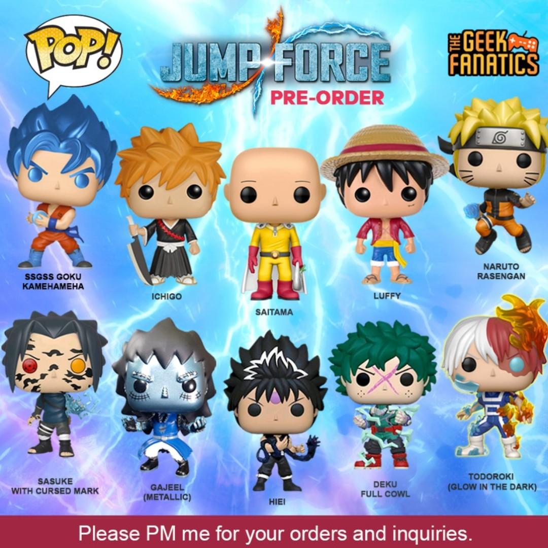 Pop Animation Jump Force Toys Games Bricks Figurines On