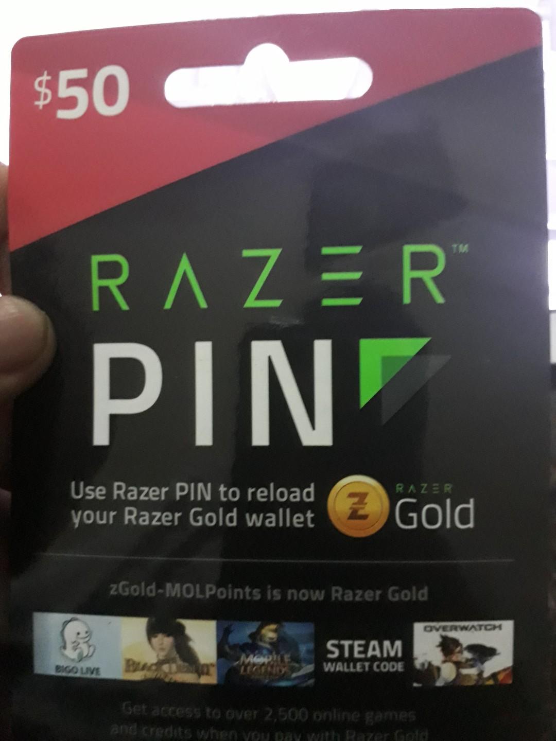 Razer Gold Cards 3 Pc Balance Video Gaming Video Game Consoles Others On Carousell