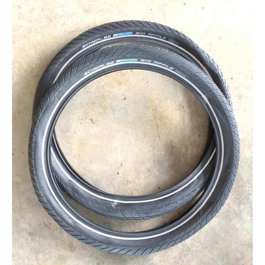 Schwalbe Big Apple 20X2.0 $40 per pc, Sports Equipment, Bicycles  Parts,  Parts  Accessories on Carousell