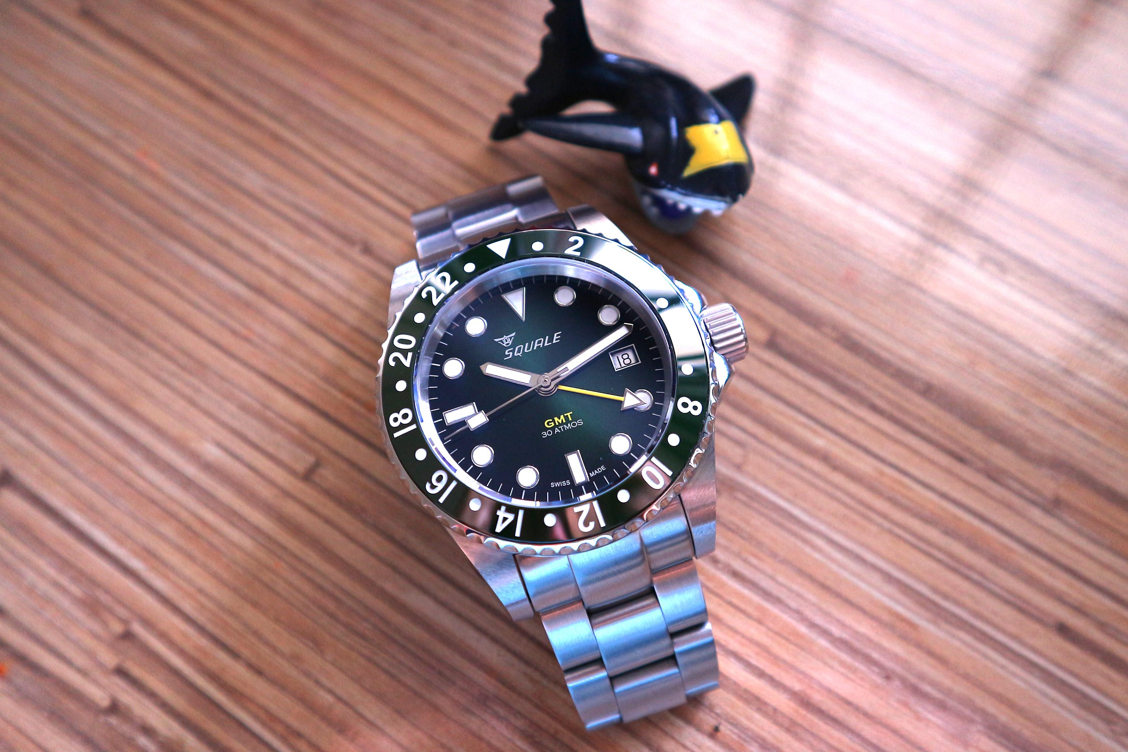 Squale green gmt store