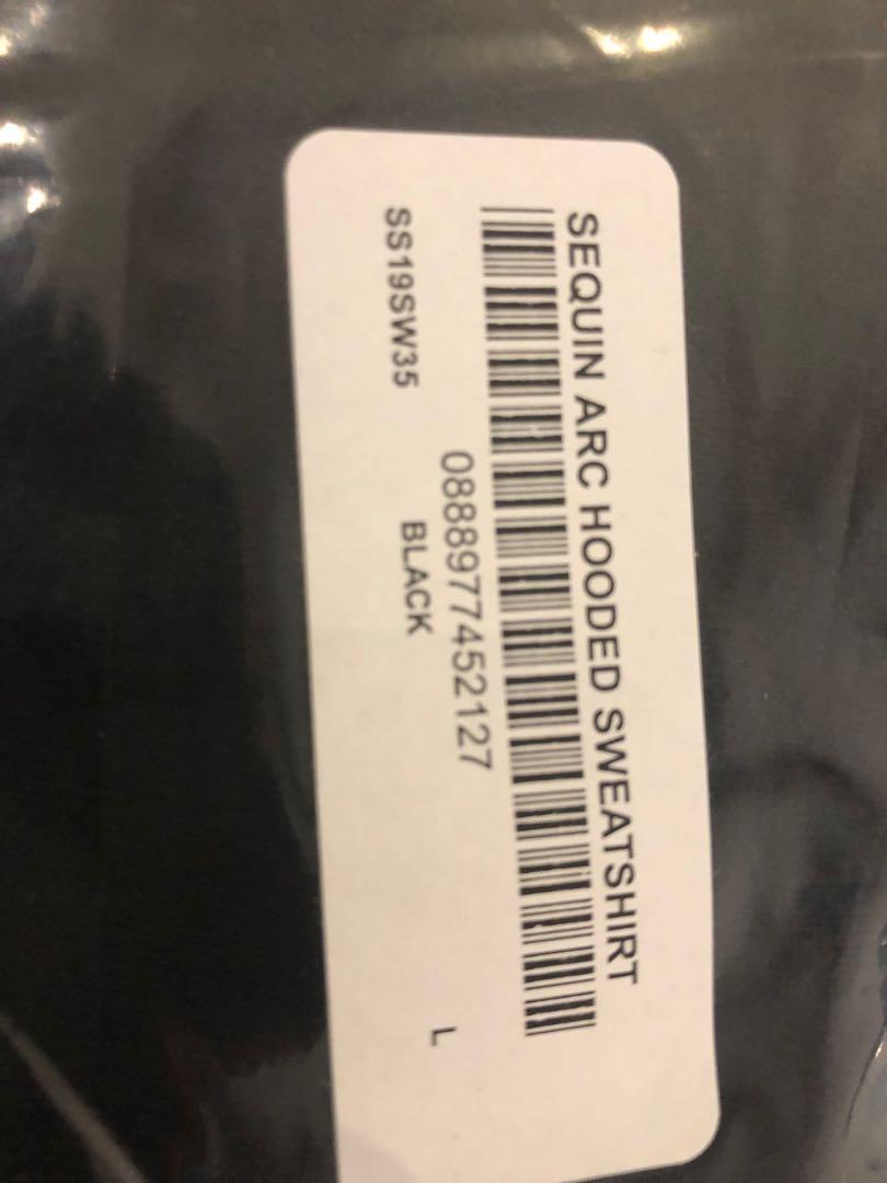 supreme sequin arc hooded sweatshirt