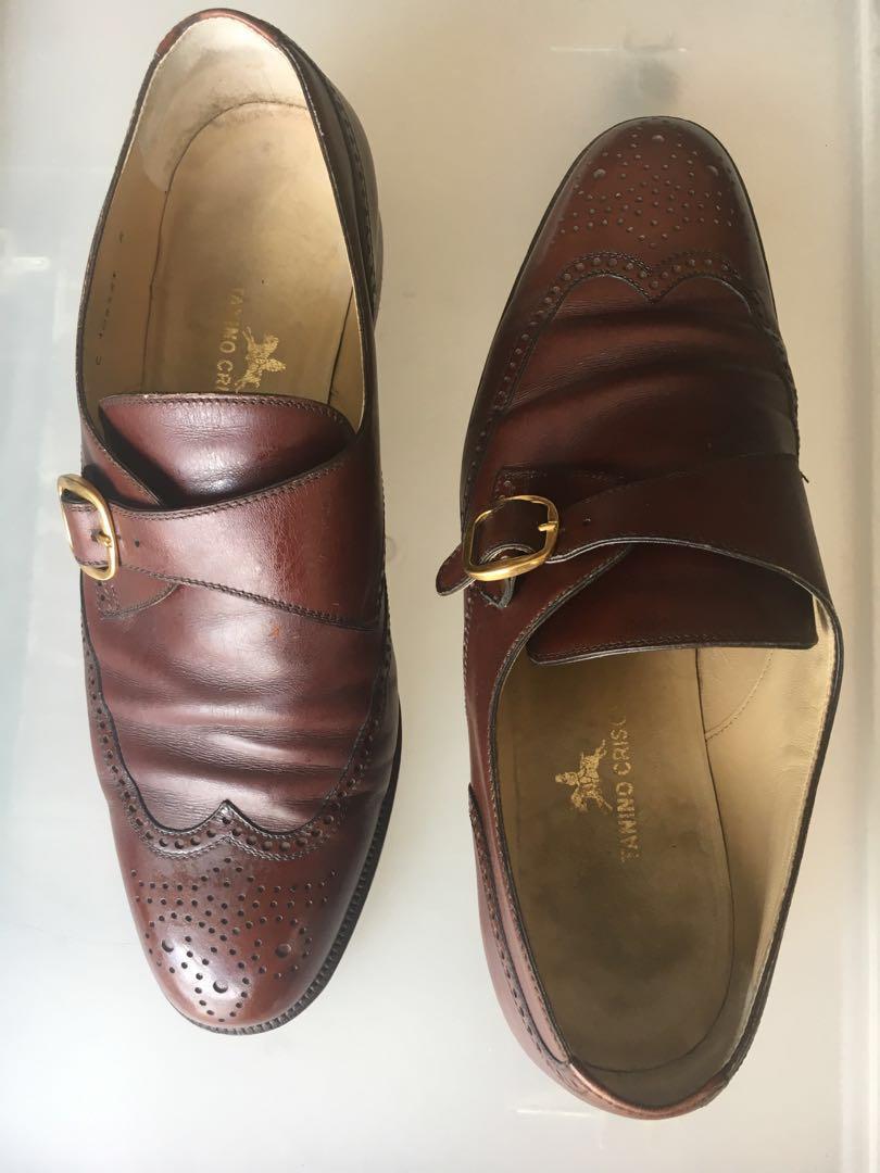 Tanino Crisci (C 108287) Italian Leather Brown Dress Shoes, Men's ...