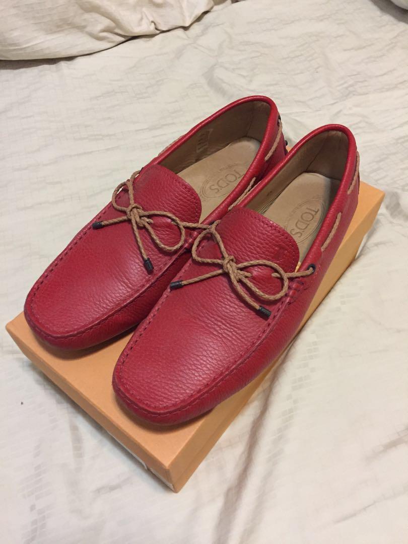 loafers mens red