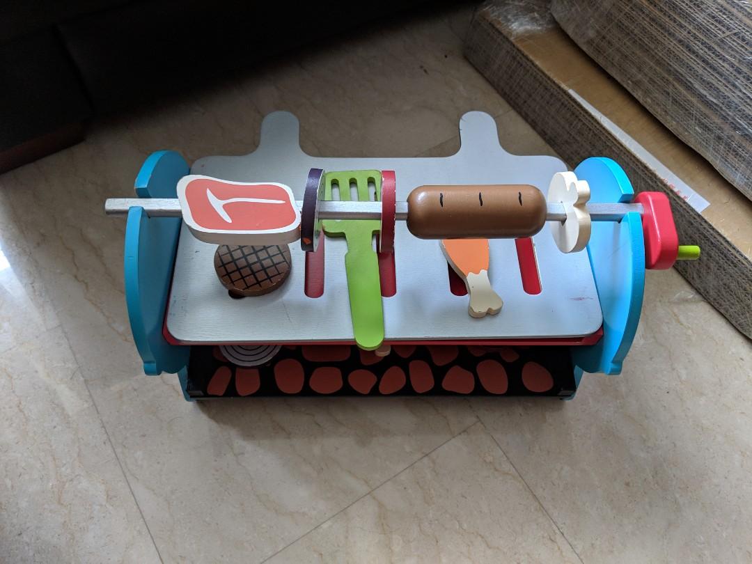 wooden bbq toy