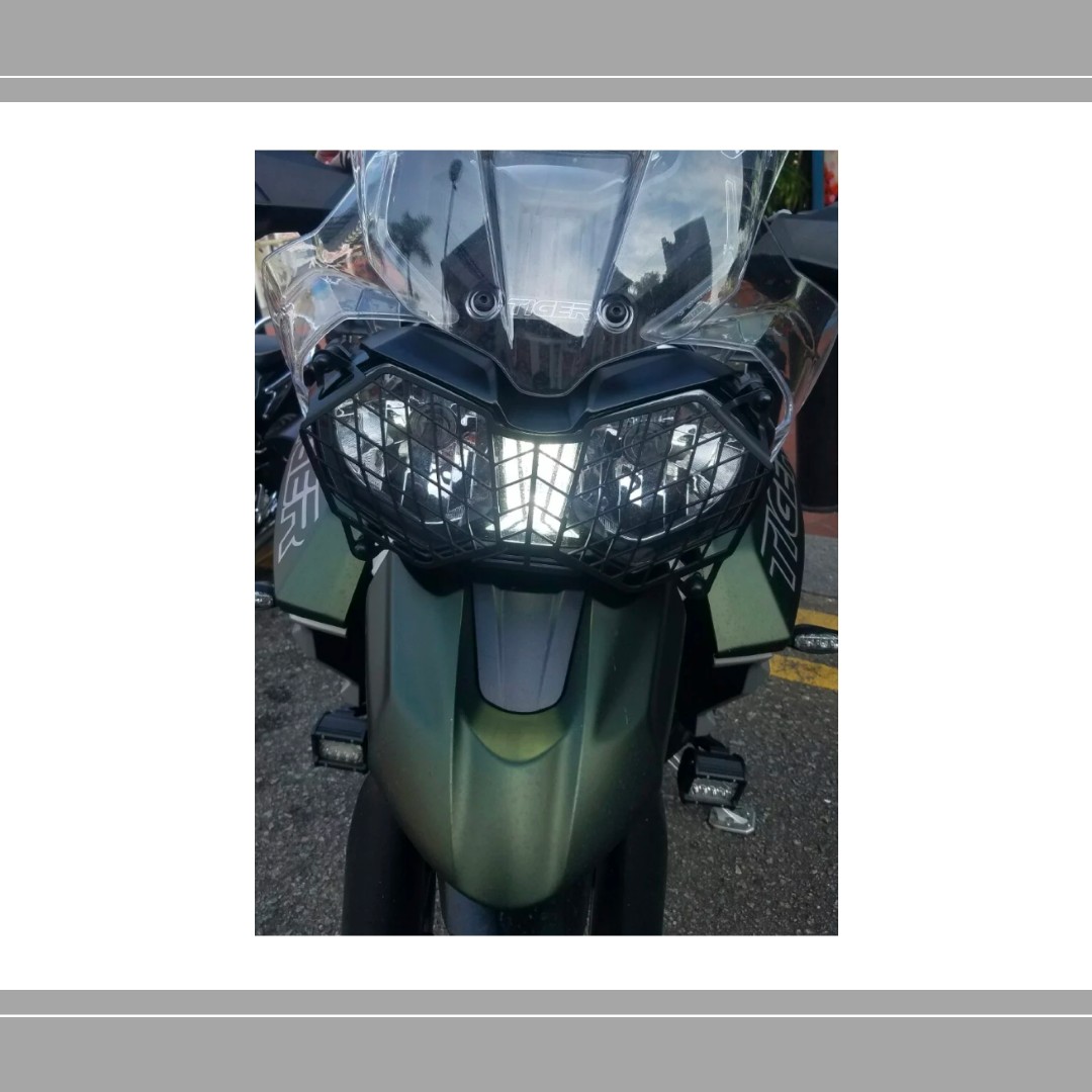 tiger 800 headlight protector