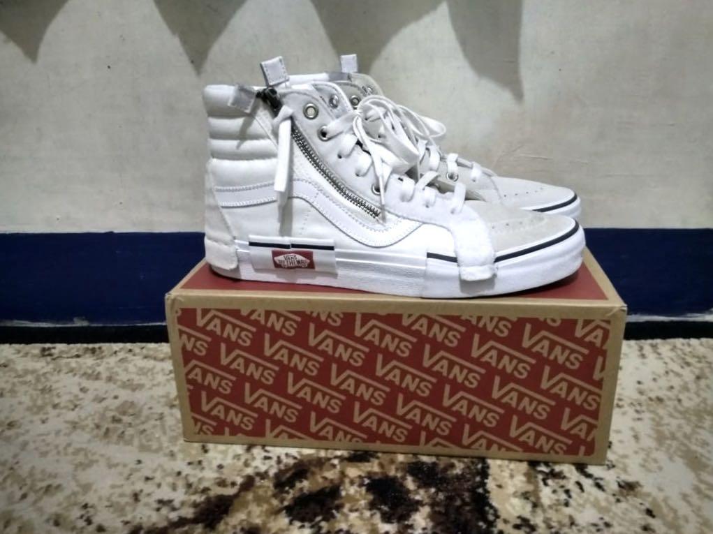 Vans sk8 hi clearance cut and paste white