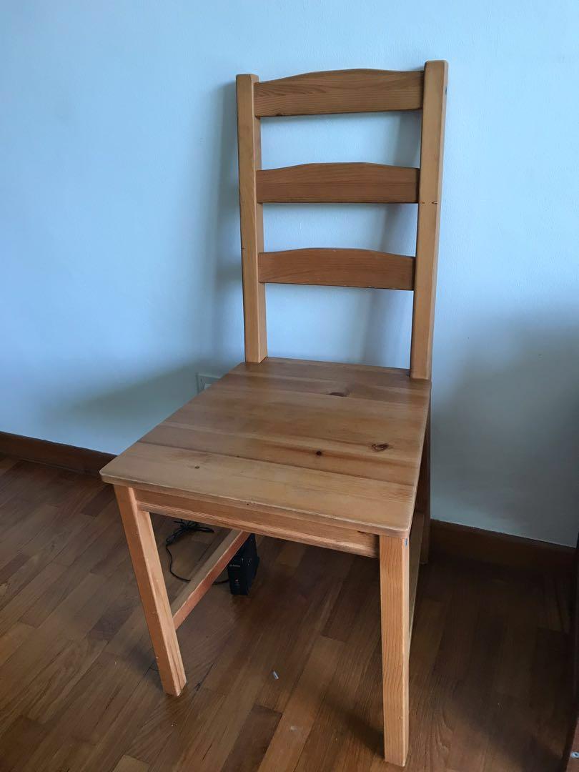Wooden Ikea Chairs