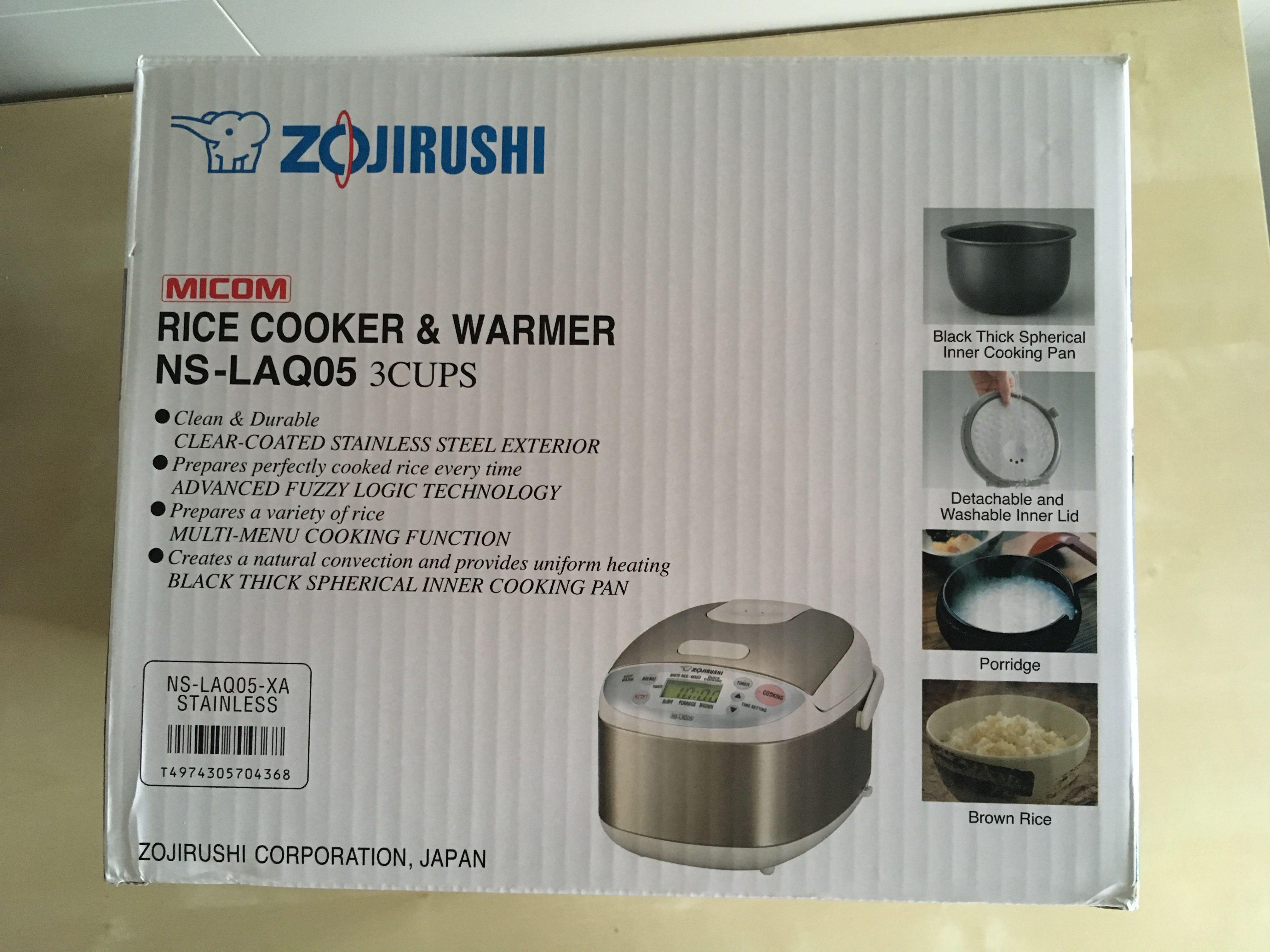Zojirushi 3cup ricemaker, Furniture & Home Living, Kitchenware
