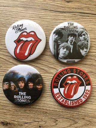 “The Rolling Stones” Badges (4Pk) 58mm