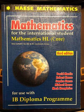 Haese Mathematics: IB MATHEMATICS HL (Core) 3rd Edition with CD