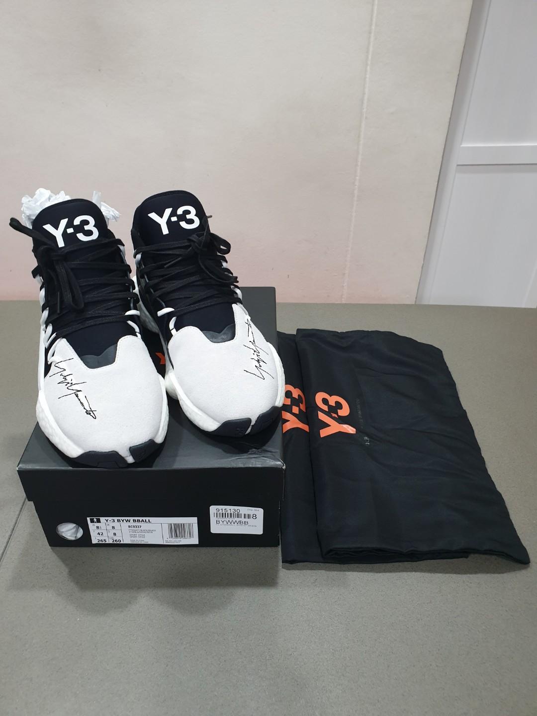 Clearance)Adidas Y3 Y-3 James Harden BYW bball Black/White, Men's Fashion,  Footwear, Sneakers on Carousell