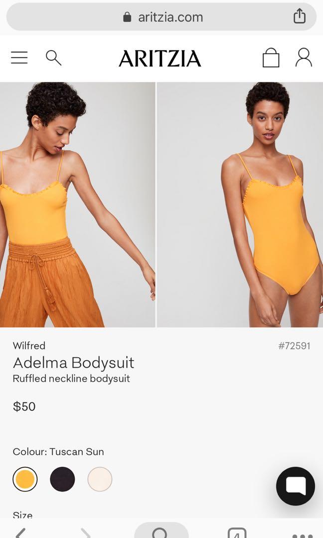 Aritzia Wilfred Adelma bodysuit Women s Fashion Clothes on Carousell