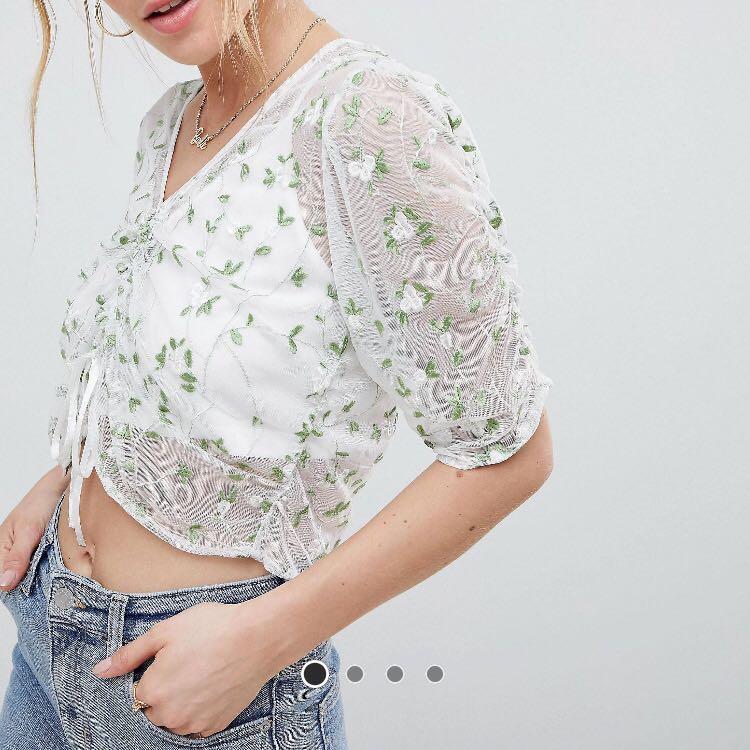 asos embroidered top