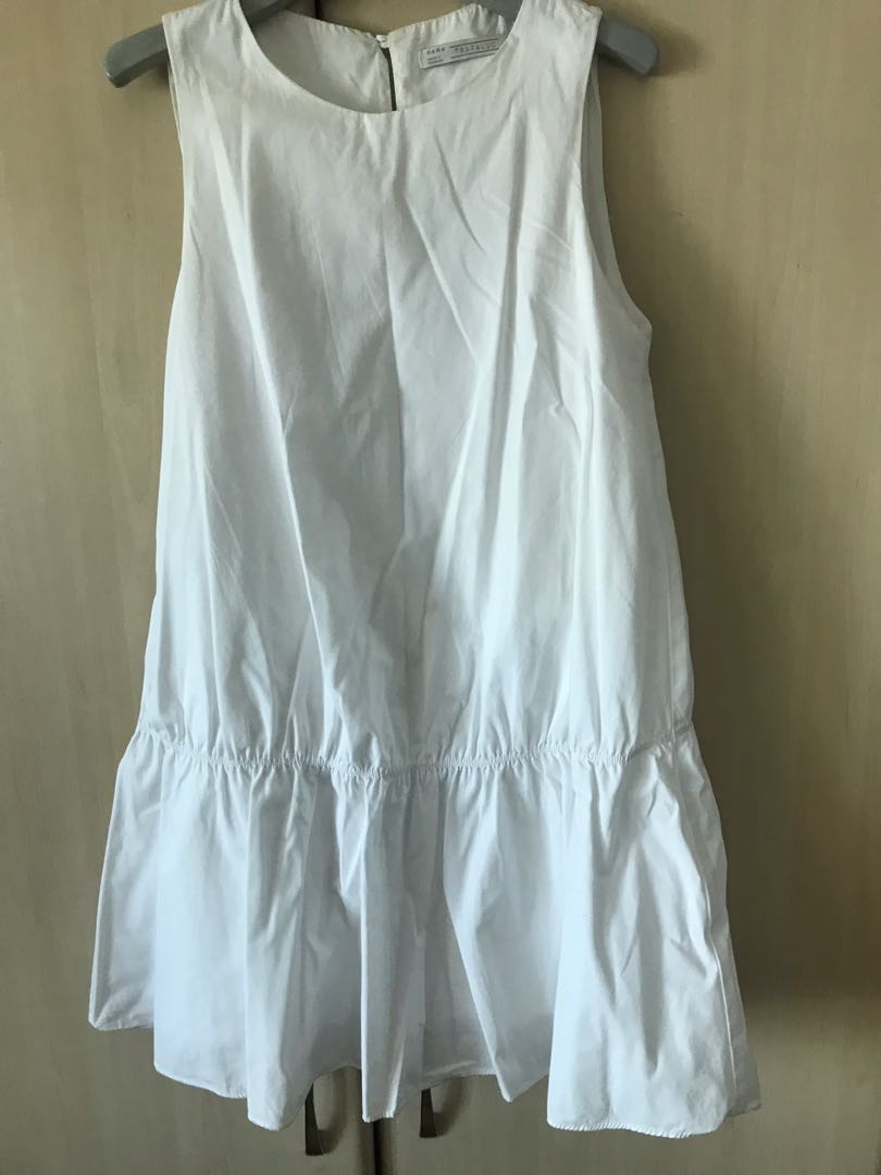 zara white romper