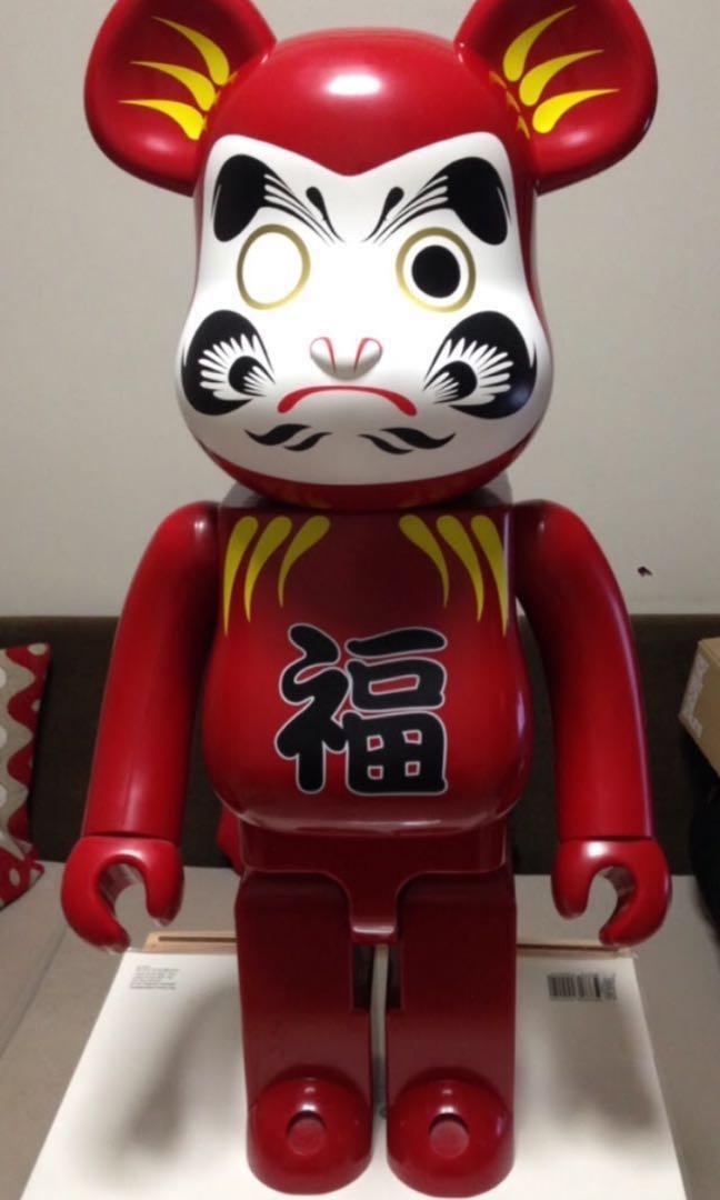 Tokyo solamachi limited R@BBRICK Daruma 100% Medicom Toy Red 57 Millimeters 