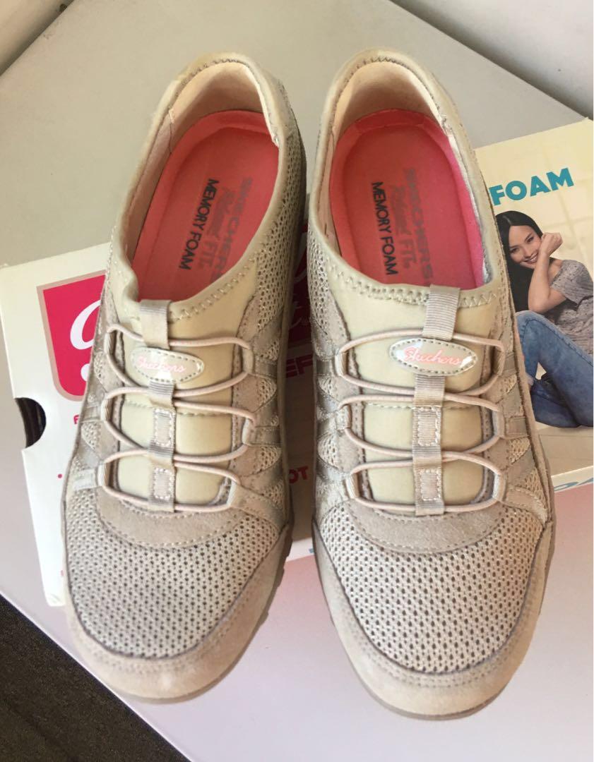 ladies beige skechers