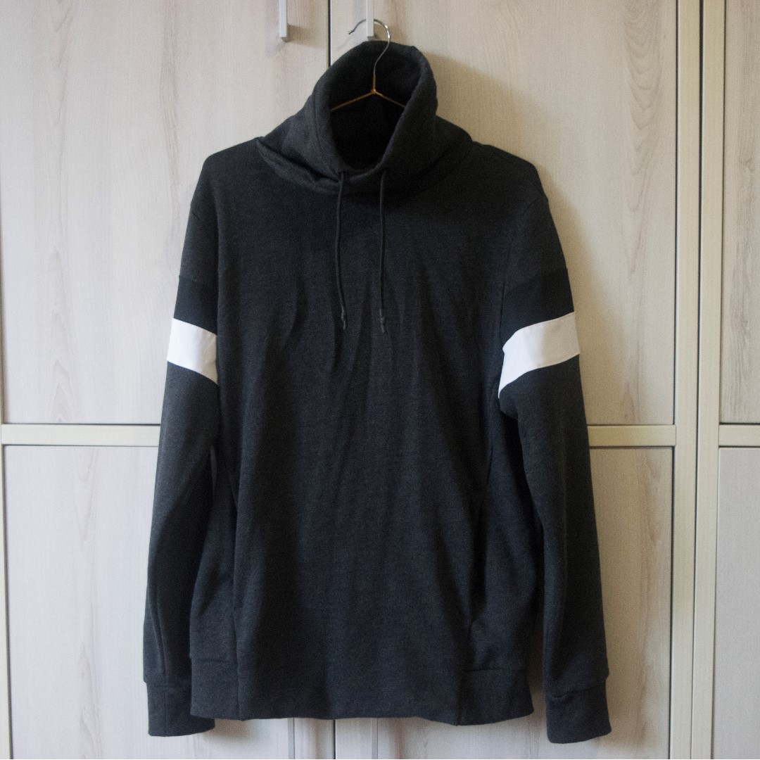 funnel collar sweatshirt