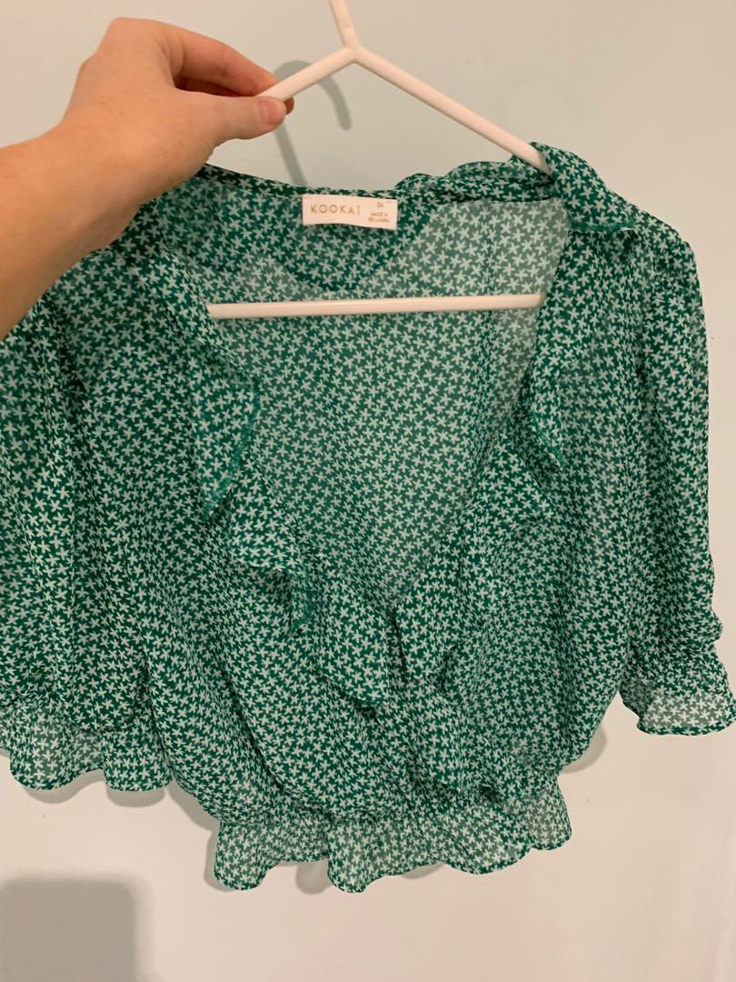 kookai carmen wrap dress