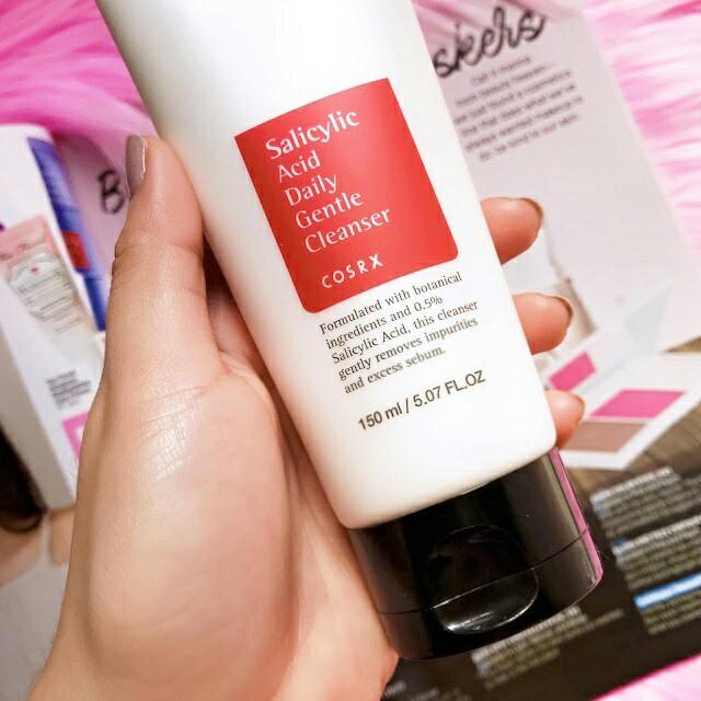 cara pakai cosrx salicylic acid daily gentle cleanser